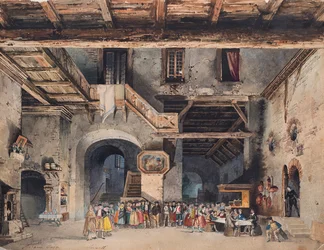 Set design for the Opera La forza del destino by Giuseppe Verdi