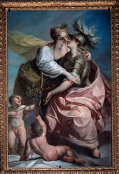 Allegory of the Thirteen Values of the Republic: Peace Embracing Justice
