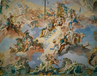 The Assembly of the Gods Accepting Emperor Karl Albrecht Amongst Them