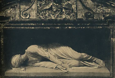Roma - Basilica of St. Caecilia. - Statue of the Saint by Maderno