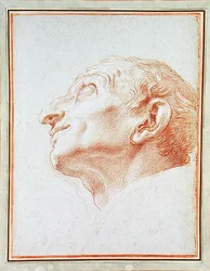 Study for the head of St. Charles Borromeo
