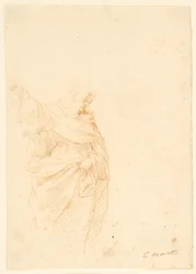 Clerical Saint Pointing Upwards