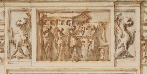 Design for the North Portal, Grand Gallery, Villa Albani, Rome, Italy, 1755-56