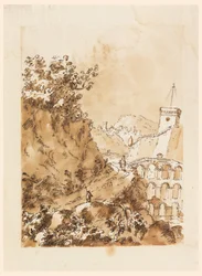 Landscape with Mountain Town, 1760–80