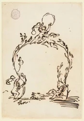 Sketch of a Cartouche, 1760–80