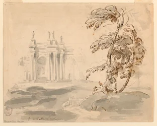 Tree in Landscape with Building, 1756–78