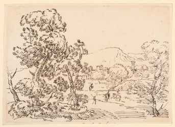 Drawing, Wooded Landscape, 1750–1770