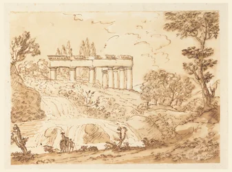 Landscape with Temple Ruins