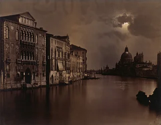 Night View of the Grand Canal, Venice, ca. 1875
