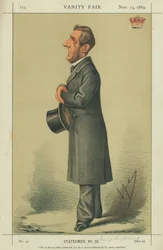 Earl of Shaftesbury, He is no as other men are for he is never affected by party motive, 13 November 1869, Vanity Fair cartoon