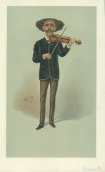 Senor Pablo Martin Meliton Sarasate, Vanity Fair Cartoon