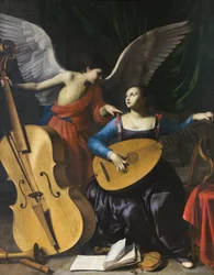 Saint Cecilia and the angel