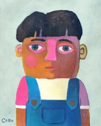 Naive Boy in Overalls