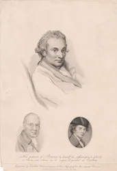 Three portraits of Romney by himself at different periods of his life.