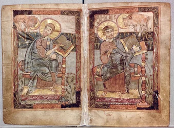St. Mark and St. Luke, from the Godescale Gospel, c.1781-783