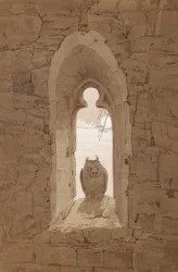 The Owl in the Gothic Window