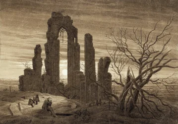 Winter, Night, Old Age and Death (excerpt from the cycle of the hours of the day and the ages of man) - Work by Caspar David Friedrich (1774-1840)