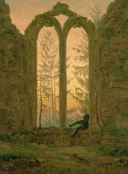 Ruins of the Oybin Monastery (The Dreamer), 1835-40