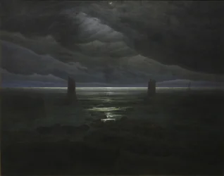 Sea Shore in Moonlight