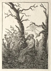The Woman with the Spider Web between Bare Trees, 1803