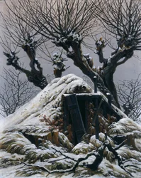 Snow-Covered Hut