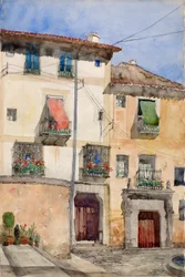 Old House at Segovia, Spain, 1920