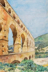 Pont du Gard, France, 1926