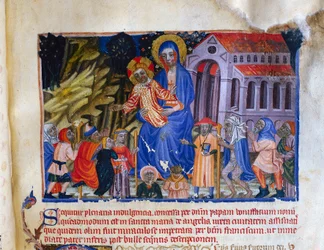 Miniature from the Livre Vermeil de Montserrat