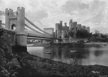 Conway Castle and Bridges, c1896