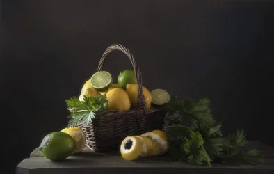 Rustic Citrus Still Life