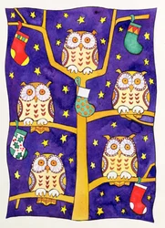 Five Wise Owls