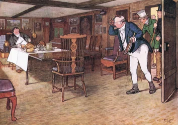 At the table sat Mr Tupman, looking as unlike a man who had taken leave of this world