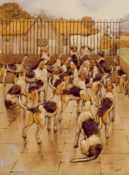 The Hounds Began Suddenly to Howl in Chorus