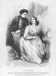 Eve and David Sechard, illustration from 