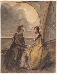 Seated Man and Woman