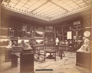 View of the Art Annexe in the Spanish Section of the Centennial Exposition