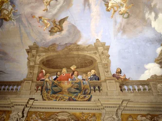 Dante, Petrarch, Cola di Rienzo, A. da Brescia and Vittorio Alfieri (detail)