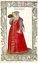 Nobili Moderne. From: De gli habiti antichi et moderni, 1598