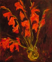 Red Gladioli