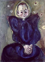 Woman in a Blue Dress