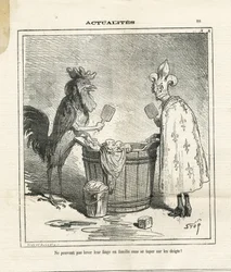 Illustration of Cham in Le Charivari