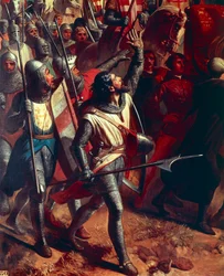 The Battle of Montgisard 1177, Detail of a Crusader