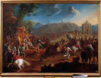 Triumph of Charles V, Duke of Lorraine (1643-1690) in his victory over the Turks