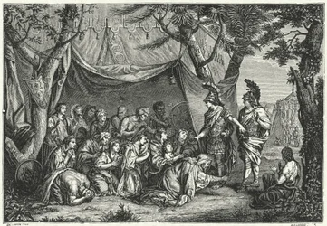 The Queens of Persia at the Feet of Alexander (engraving)