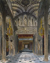 Conservatory, Engraving from The History of the Royal Residences