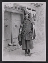 A Geko, or Monastic Keeper of Discipline, with Ritual Mace