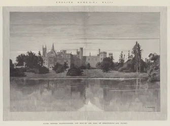 English Homes, Alton Towers, Staffordshire, the Seat of the Earl of Shrewsbury and Talbot