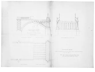 Design and elevation for Westminster Bridge