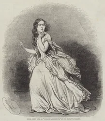 Mademoiselle Jenny Lind, as Lucia di Lammermoor, at Her Majesty