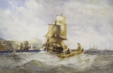 Shipping Off Scarborough, 1848